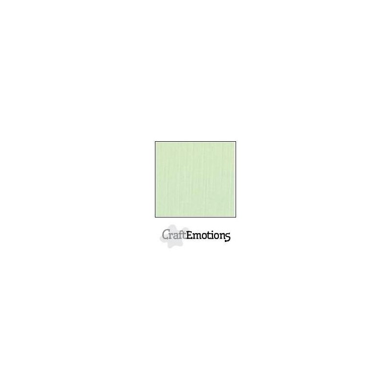 (001232/1040)CraftEmotions linen cardboard 10 Sh green LHC-09 A4 250gr