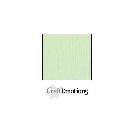 (001232/1040)CraftEmotions linen cardboard 10 Sh green LHC-09 A4 250gr