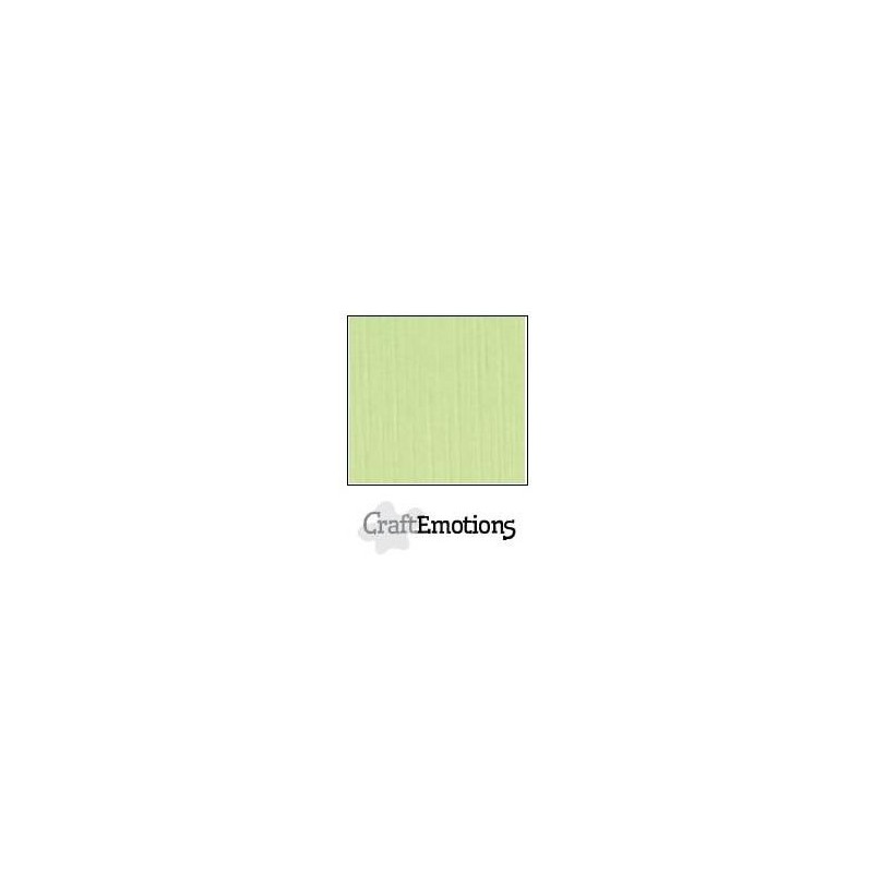 (001232/1045)CraftEmotions linen cardboard 10 Sh kiwi LHC-21 A4 250gr