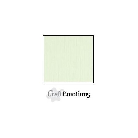 (001232/1050)CraftEmotions linen cardboard 10 Sh light green LHC-34 A4 250gr