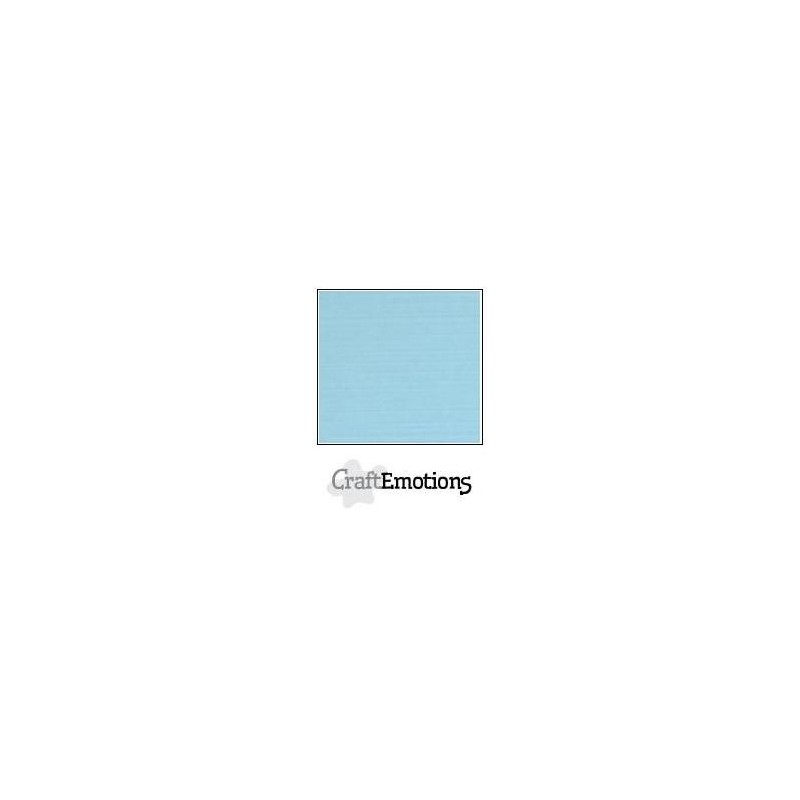 (001232/1065)CraftEmotions linen cardboard 10 Sh light blue LHC-08 A4 250gr