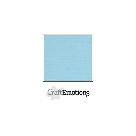 (001232/1065)CraftEmotions linen cardboard 10 Sh light blue LHC-08 A4 250gr