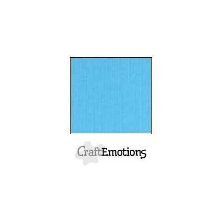 (001232/1070)CraftEmotions linen cardboard 10 Sh aqua LHC-26 A4 250gr