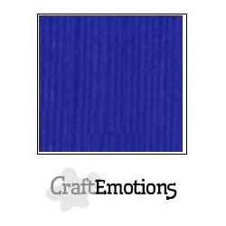 (001232/1105)CraftEmotions linen cardboard 10 Sh cobalt blue LHC-55 A4 250gr