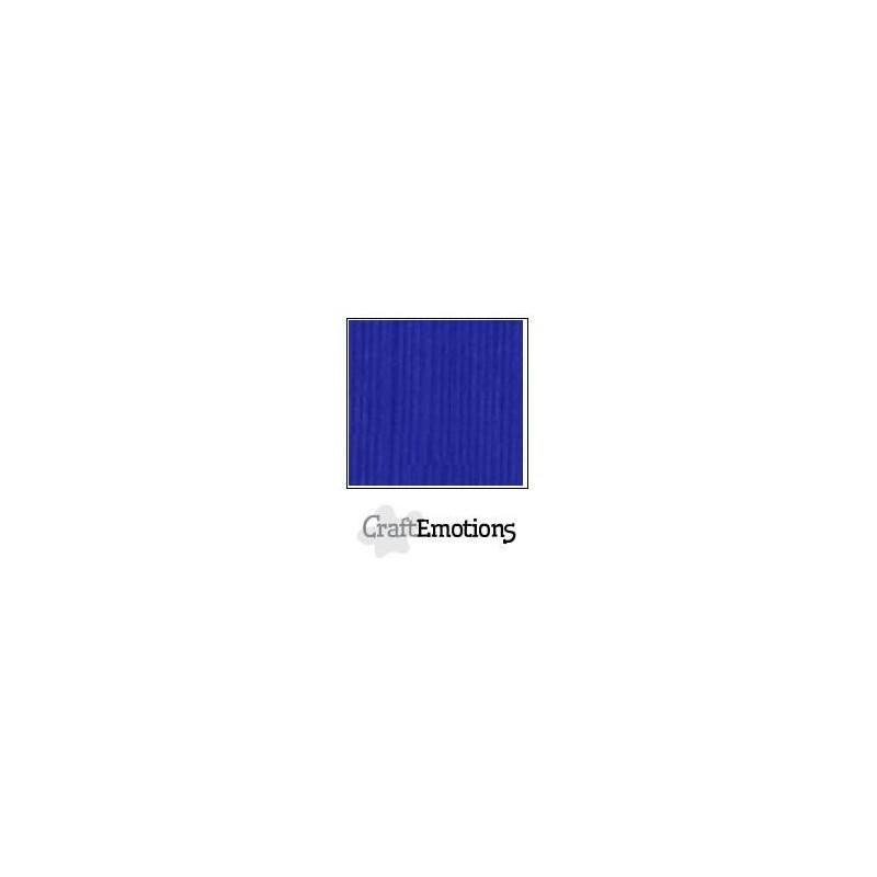 (001232/1105)CraftEmotions linen cardboard 10 Sh cobalt blue LHC-55 A4 250gr