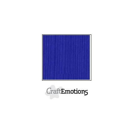 (001232/1105)CraftEmotions linen cardboard 10 Sh cobalt blue LHC-55 A4 250gr