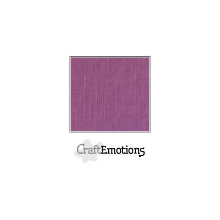 (001232/1140)CraftEmotions linen cardboard 10 Sh mauve LHC-13 A4 250gr