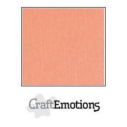 (001232/1220)CraftEmotions linen cardboard 10 Sh salmon LHC-43 A4 250gr