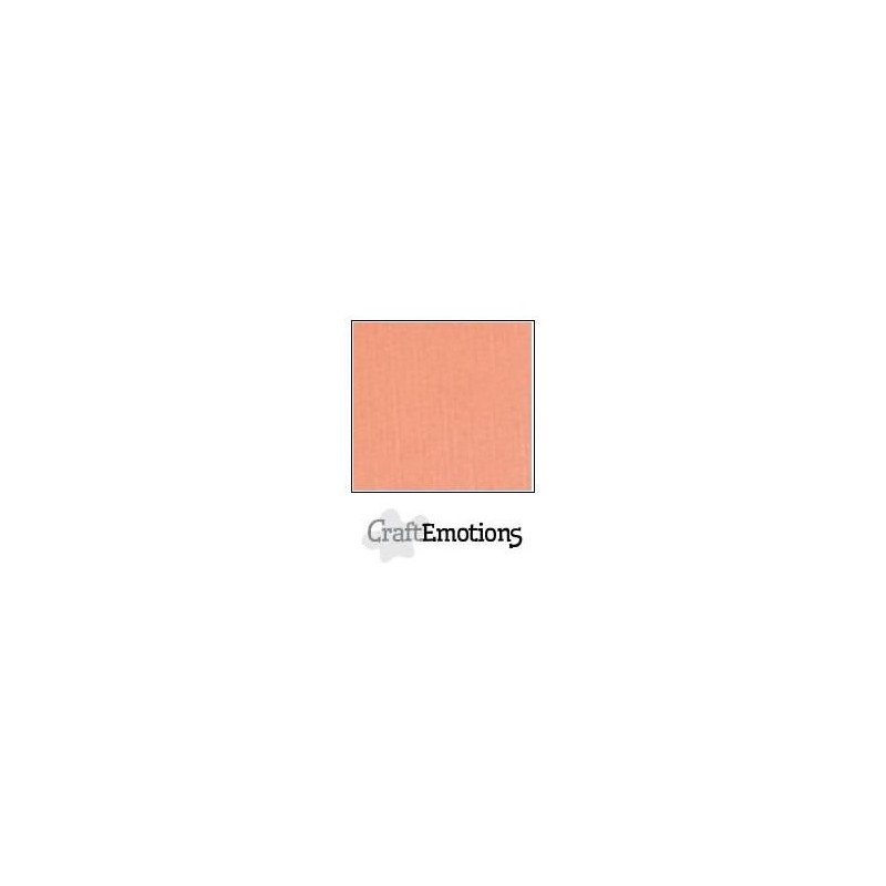 (001232/1220)CraftEmotions linen cardboard 10 Sh salmon LHC-43 A4 250gr