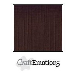 (001232/1260)CraftEmotions linen cardboard 10 Sh chocolate LHC-79 A4 250gr