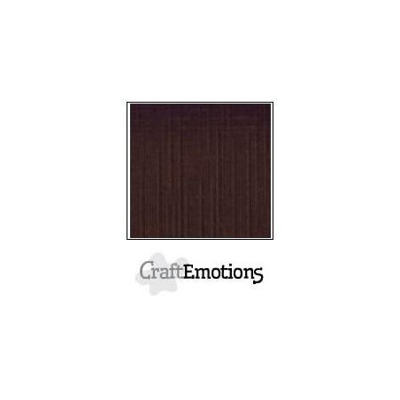 (001232/1260)CraftEmotions linen cardboard 10 Sh chocolate LHC-79 A4 250gr