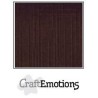 (001232/1260)CraftEmotions linen cardboard 10 Sh chocolate LHC-79 A4 250gr