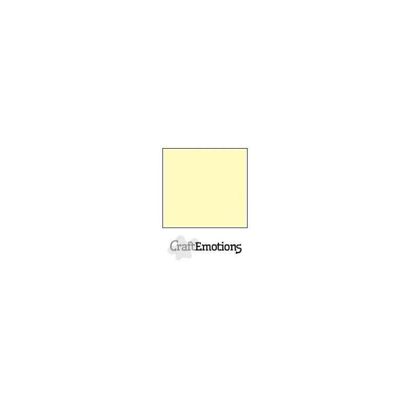 (001232/1295)CraftEmotions linen cardboard 10 Sh light yellow LHC-10 A4 250gr