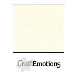 (001232/1305)CraftEmotions linen cardboard 10 Sh ivory LHC-03 A4 250gr