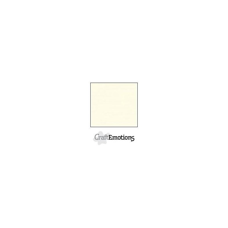 (001232/1305)CraftEmotions linen cardboard 10 Sh ivory LHC-03 A4 250gr