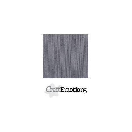 (001232/1327)CraftEmotions linen cardboard 10 Sh granite gray LHC-74 A4 250gr