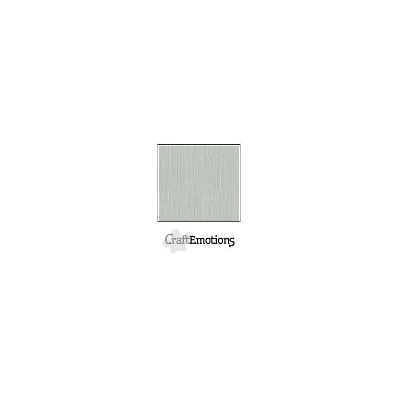 (001232/1340)CraftEmotions linen cardboard 10 Sh titanium LHC-40 A4 250gr