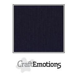 (001232/1350)CraftEmotions linen cardboard 10 Sh black LHC-58 A4 250gr