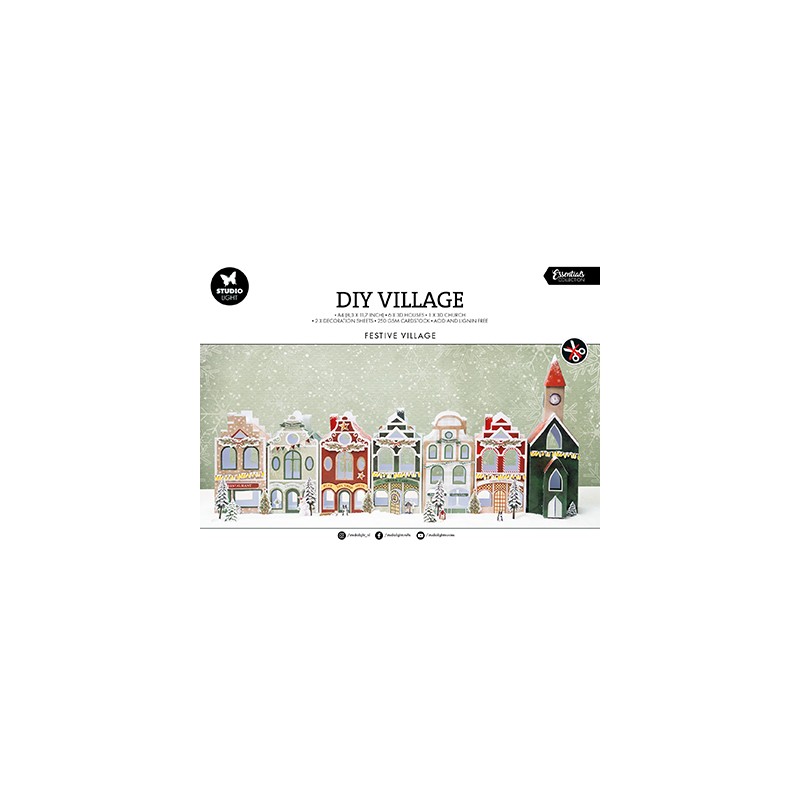 (SL-ES-DCPP237)Studio Light DIY Village Festive Village Essentials nr.237