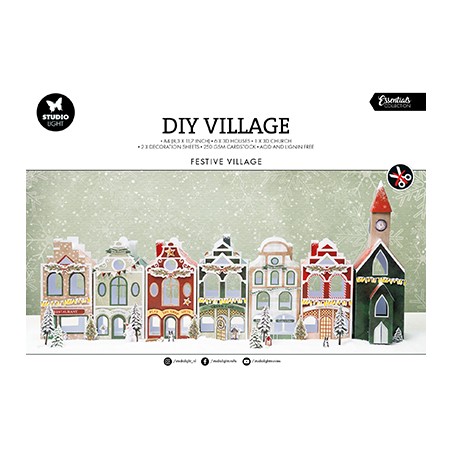 (SL-ES-DCPP237)Studio Light DIY Village Festive Village Essentials nr.237