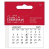 (PMA 172325)2025 Calendar Tabs - Create Christmas 7.5 X 5 cm (10 pcs)