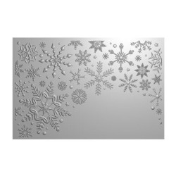 (CC-3D-EF4-SPSN)Crafter's Companion Partial 3D Embossing Folders Sparkling Snowflakes