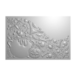 (CC-3D-EF4-BUCA)Crafter's Companion Partial 3D Embossing Folders Bubbling Cauldron