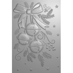 (JATW-3D-EF-SOU)Crafter's Companion Jingle All The Way 3D Embossing Folders The Sound Of Christmas