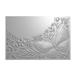 (CC-3D-EF4-BEBU)Crafter's Companion Partial 3D Embossing Folders Beautiful Butterfly