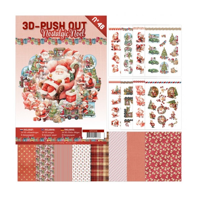 (3DPO10048)3D Push-Out Book 48 - Nostalgic Noel