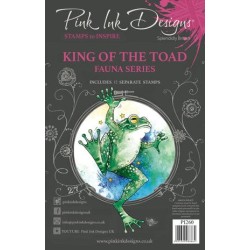 (PI260)Pink Ink Designs King Of The Toad A5 Clear Stamps