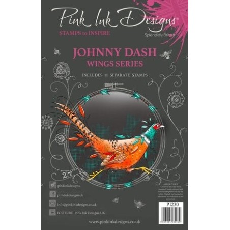 (PI230)Pink Ink Designs Johnny Dash A5 Clear Stamps