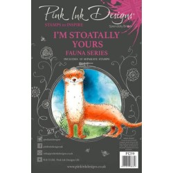 (PI259)Pink Ink Designs Stoatally Yours A5 Clear Stamps