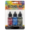 (TAK86123)Ranger • Tim Holtz Alcohol Ink - Kits Expedition (3x0.5 fl oz)Brick, Yonder, Wilderness