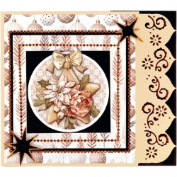 (ADD10320)Dies - Amy Design - Frosted Gold Christmas - Frosted Gold Borders