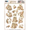 (SB10962)3D Push Out - Amy Design - Frosted Gold Christmas - Presents