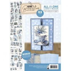 (BBCB10003)Berries Beauties All in one Craft Boek 3 - Blue Christmas