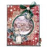 (JMA-FN-CD902)Studio Light Cutting Die Snowflake circle frame Festive Nostalgia nr.902