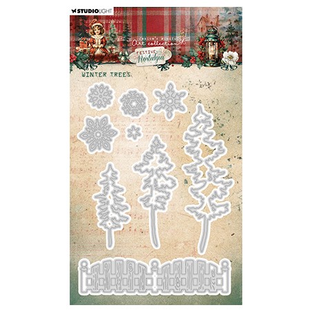 (JMA-FN-CD905)Studio Light Cutting Die Winter trees Festive Nostalgia nr.905