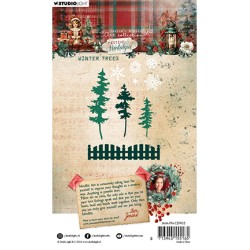 (JMA-FN-CD905)Studio Light Cutting Die Winter trees Festive Nostalgia nr.905