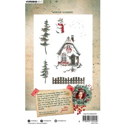 (JMA-FN-STAMP751)Studio light Clear stamp Winter scenery Festive Nostalgia nr.751