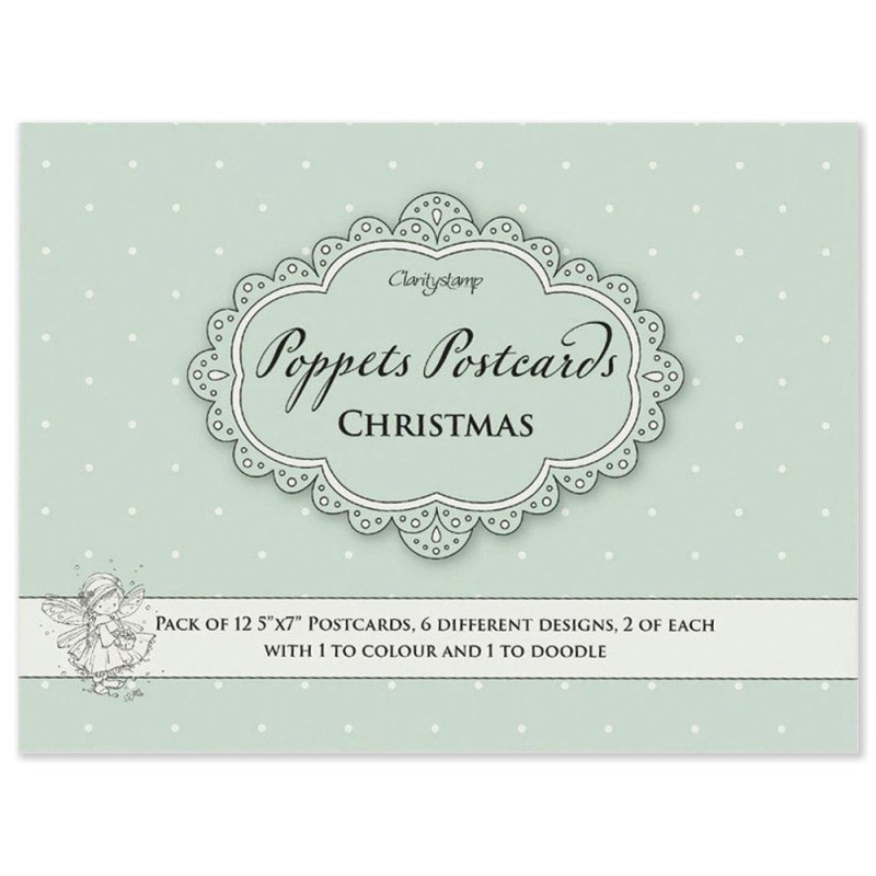 (ACC-BO-31096-XX)GROOVI - Poppets Postcards - Christmas