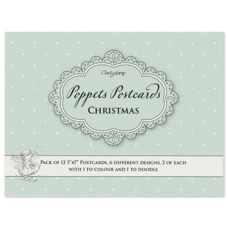 (ACC-BO-31096-XX)GROOVI - Poppets Postcards - Christmas