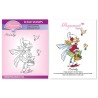 (STA-CN-11897-A6)Pergamano clear stamp Pixie Poppets - Melody A6