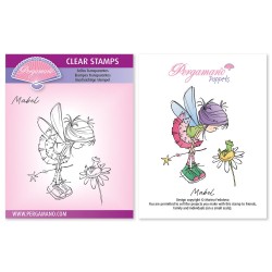 (STA-CN-11909-A6)Pergamano clear stamp Sprite Poppets - Mabel A6