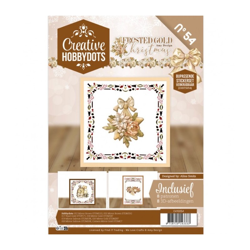 (CH10054)Creative Hobbydots 54 - Frosted Gold Christmas