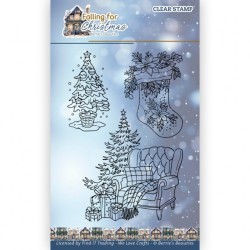 (BBCS10016)Clear Stamps - Berries Beauties - Falling for Christmas - Chair