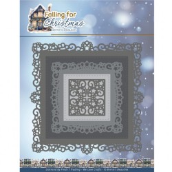 (BBD10025)Dies - Berries Beauties - Falling for Christmas - Falling Square Frame