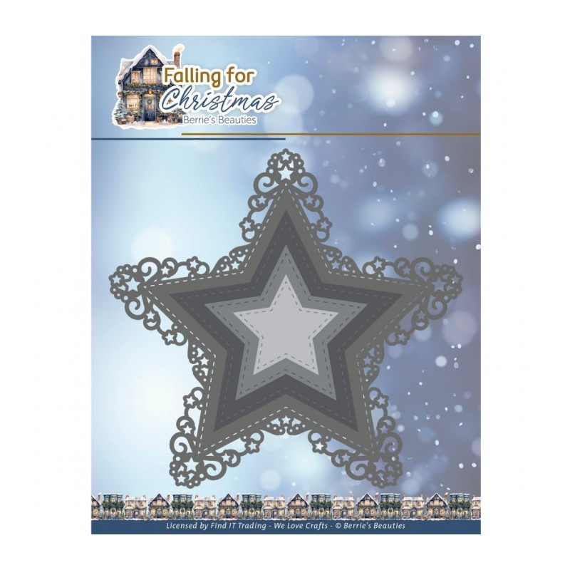 (BBD10026)Dies - Berries Beauties - Falling for Christmas - Falling Star Frame