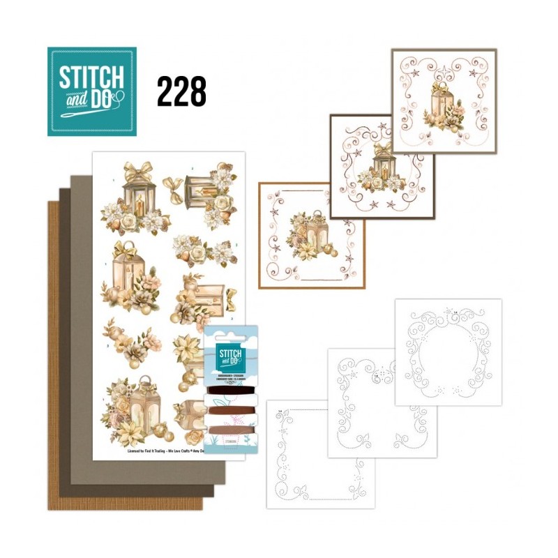 (STDO228)Stitch and Do 228 - Frosted Gold Christmas